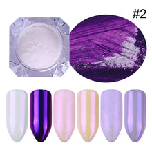 Load image into Gallery viewer, Mermaid Pearl Nail Glitter Powder Shiny Mirror Matte Shimmer Pigment Powder Dust 1g Manicure Nail Art Decoration