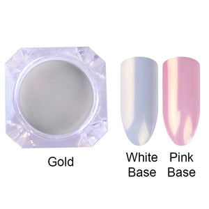 Mermaid Nail Glitter Powder Pearl Shell Shimmer Powder Pigment Gradient Glimmer Dust Nail Art Decorations