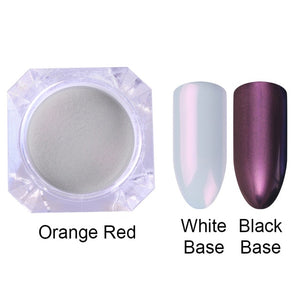 Mermaid Nail Glitter Powder Pearl Shell Shimmer Powder Pigment Gradient Glimmer Dust Nail Art Decorations