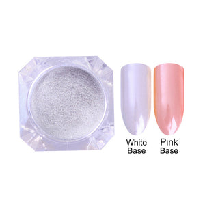 Mermaid Nail Glitter Powder Pearl Shell Shimmer Powder Pigment Gradient Glimmer Dust Nail Art Decorations