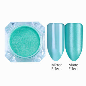 Mermaid Nail Glitter Powder Pearl Shell Shimmer Powder Pigment Gradient Glimmer Dust Nail Art Decorations