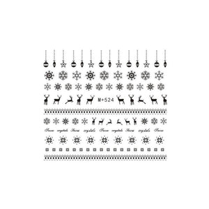 1 Sheet Christmas Halloween Nail Art Manicure Tools