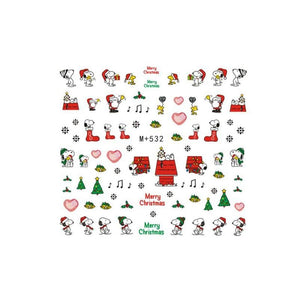 1 Sheet Christmas Halloween Nail Art Manicure Tools